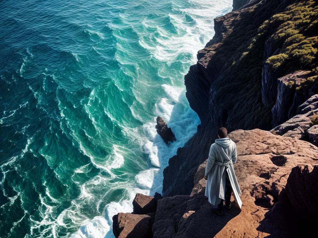 Fotos cliff oceano vulnerabilidade desconhecido