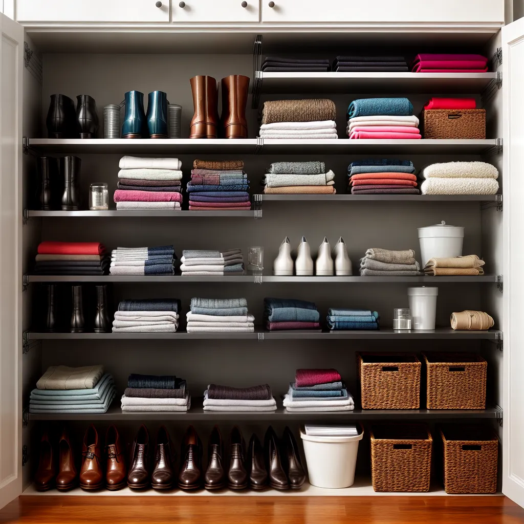 Fotos closet organizado roupas sapatos acessorios