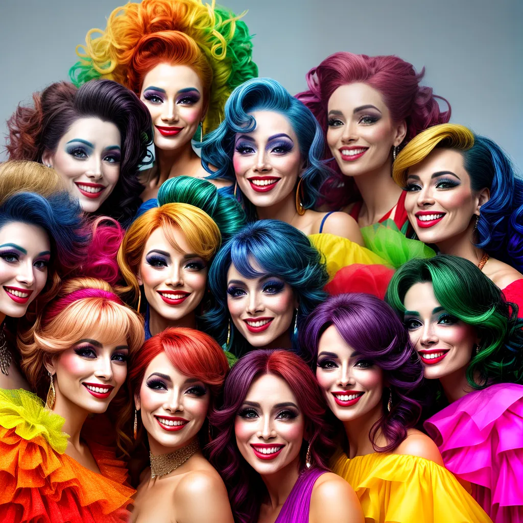 Fotos clowns sorridentes ilustracao colorida