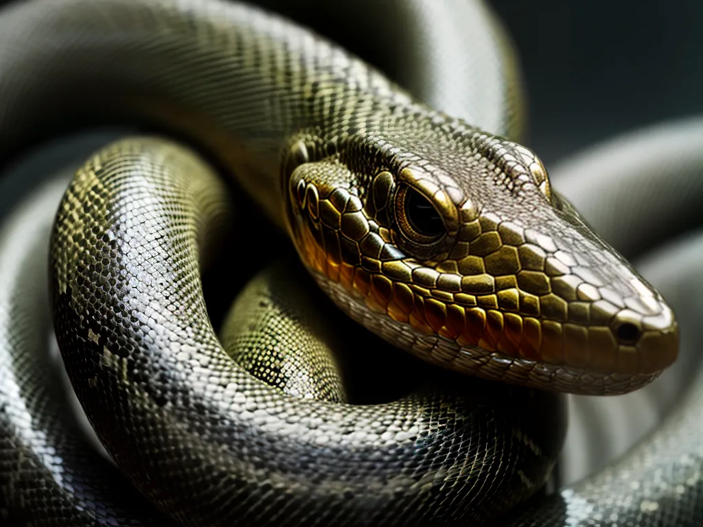 Fotos cobra brilhante olhar misterio