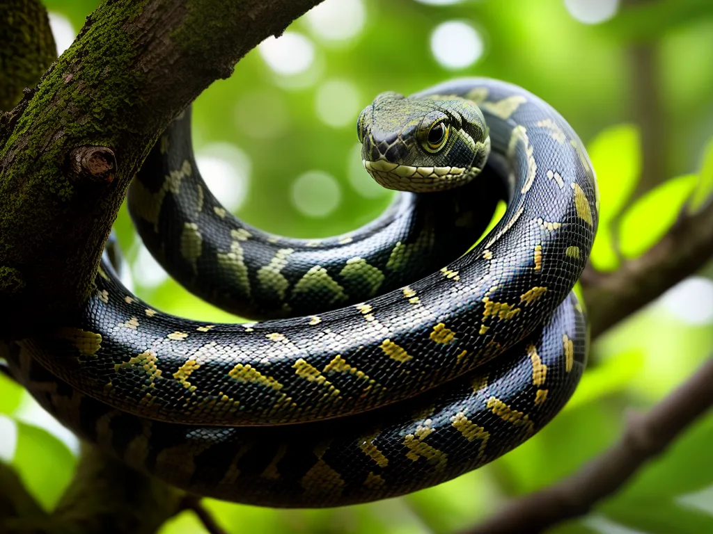 Fotos cobra brilhante olhar misterioso