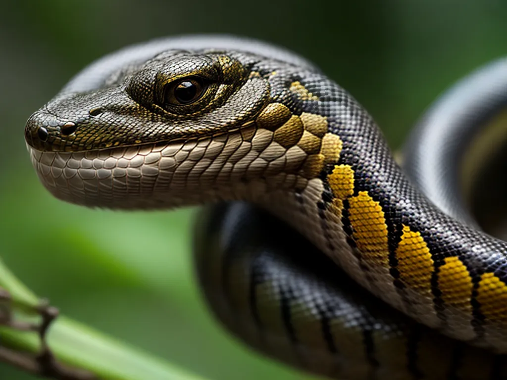 Fotos cobra escamas brilhantes olhar intenso