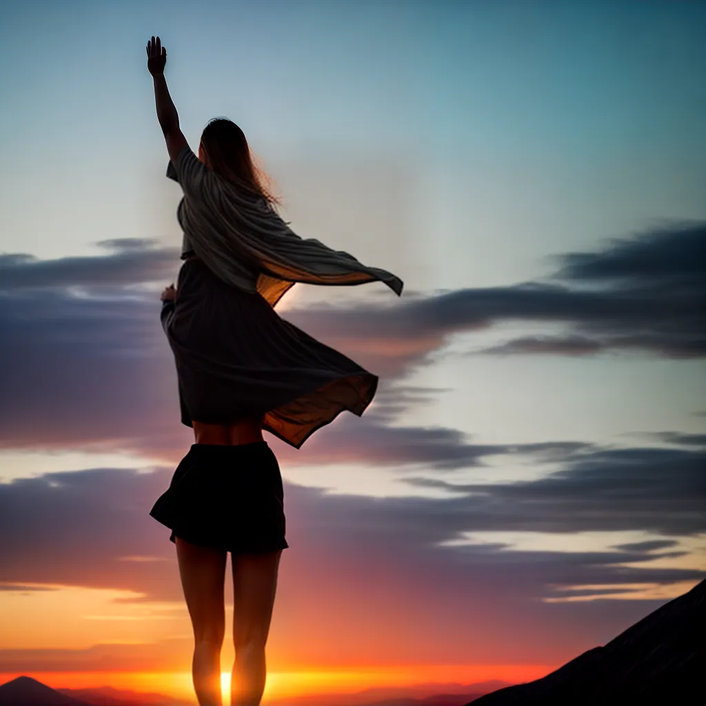 Descubra o Significado de Sonhar com a Musculável Felicidade 3 Fotos conquista por do sol montanha 4