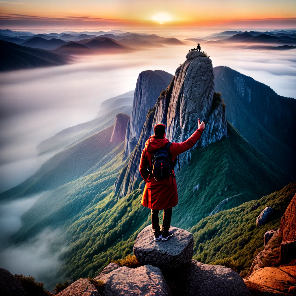 Sonhar é ser: Transforme seus sonhos em realidade e conquiste o impossível! 4 Fotos conquista por do sol silhueta 2