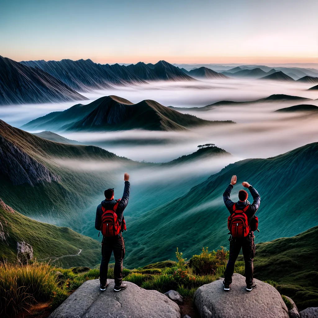 Fotos conquista vista montanha