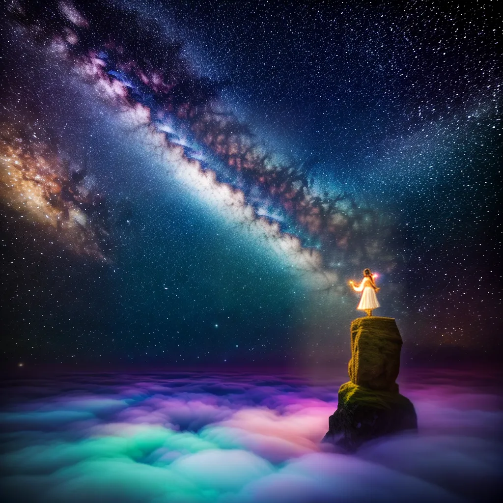 O Encanto dos Sonhos e o Poder da Imaginação 3 Fotos crianca sonhadora ceu estrelado