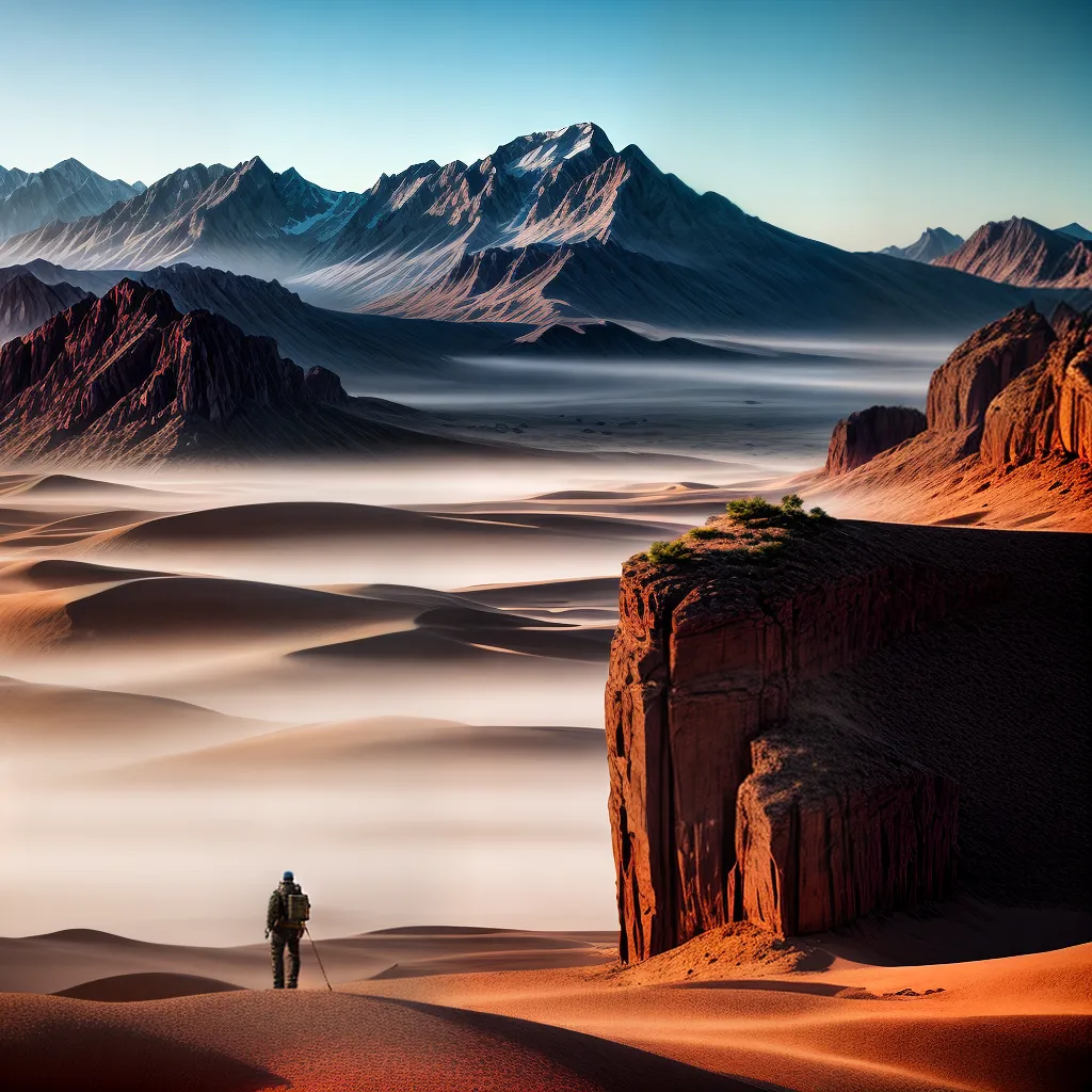 Fotos deserto desafio montanhas conquista