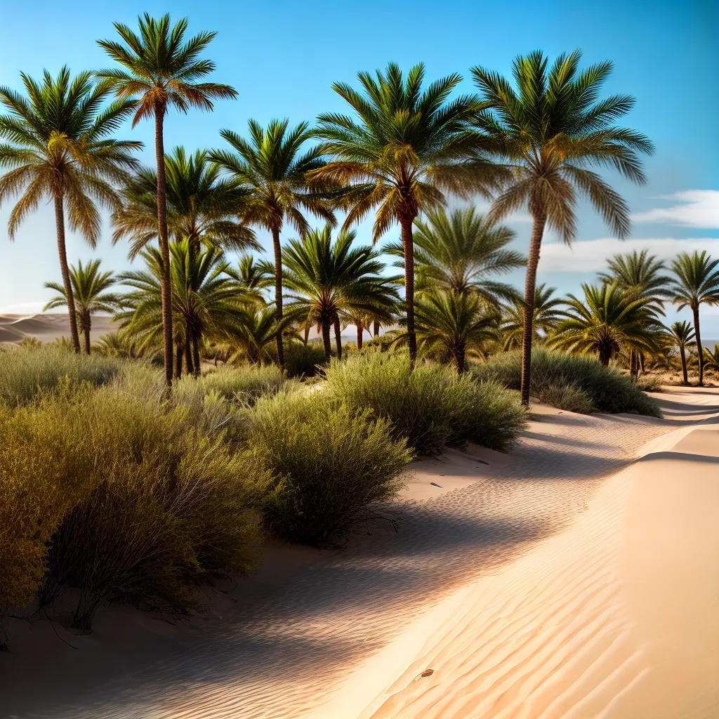 Fotos deserto oasis sereno tesouro