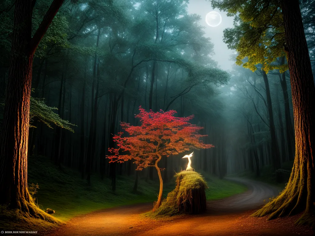 Fotos desvendando sonhos floresta mistica