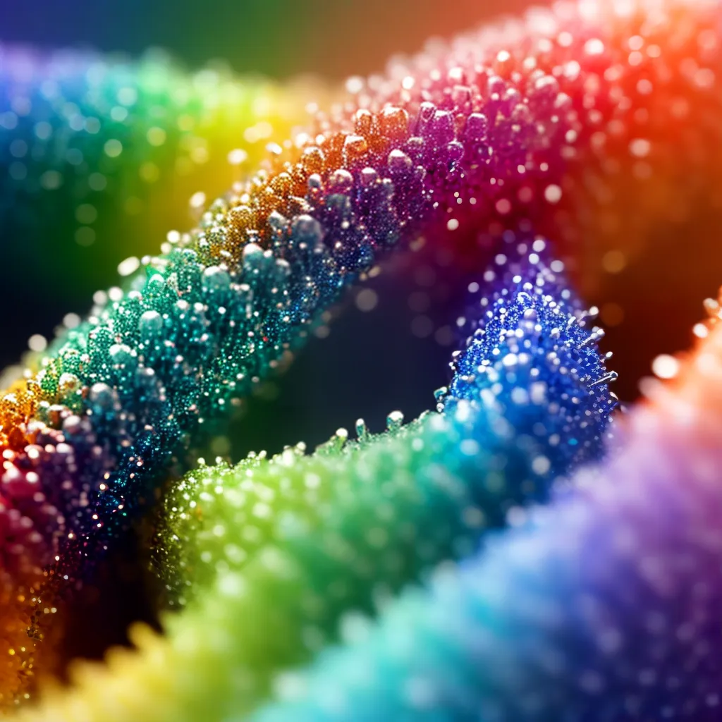 Fotos dna dupla helice cores vibrantes