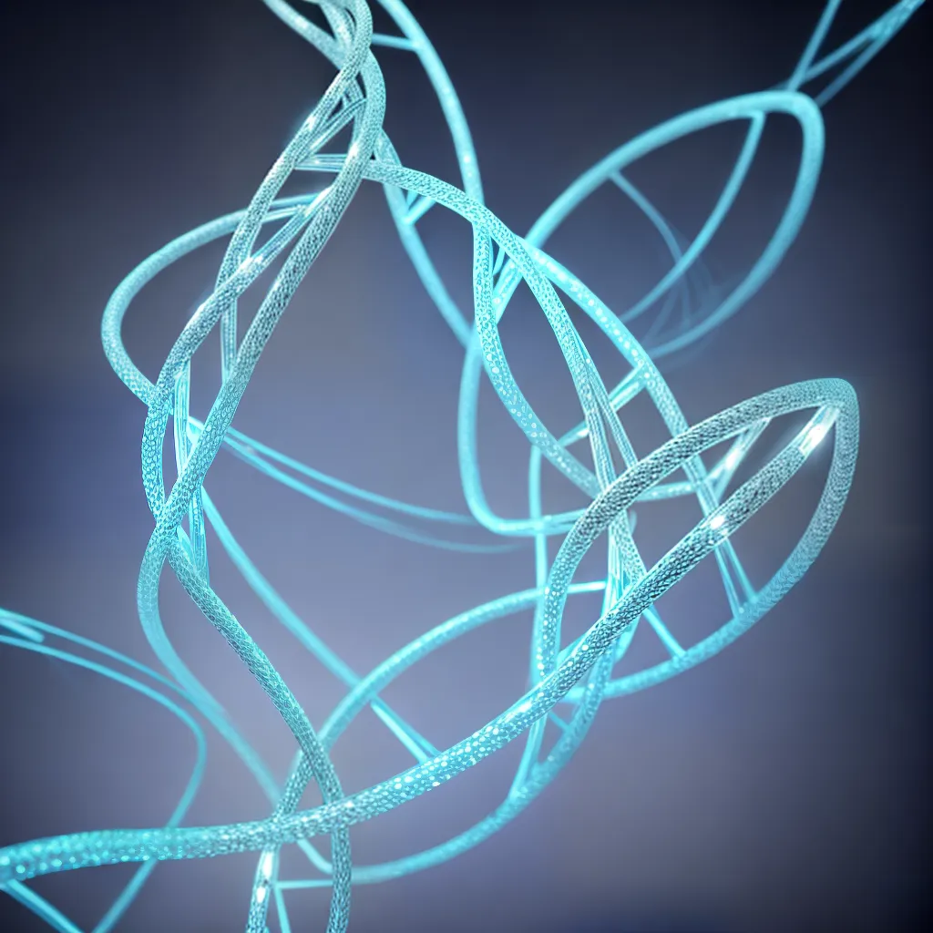 Fotos dna helix luz azul misterio