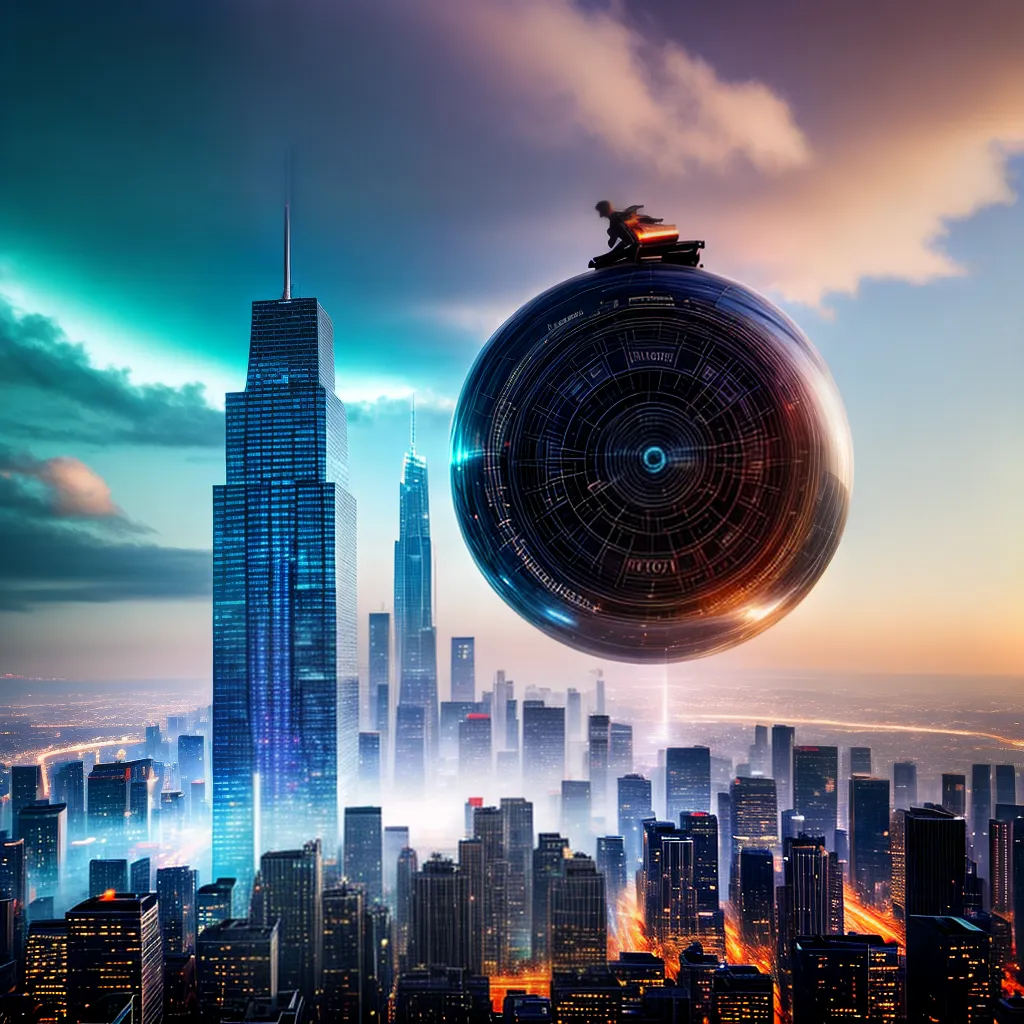 Fotos dormindo nuvem cidade futurista