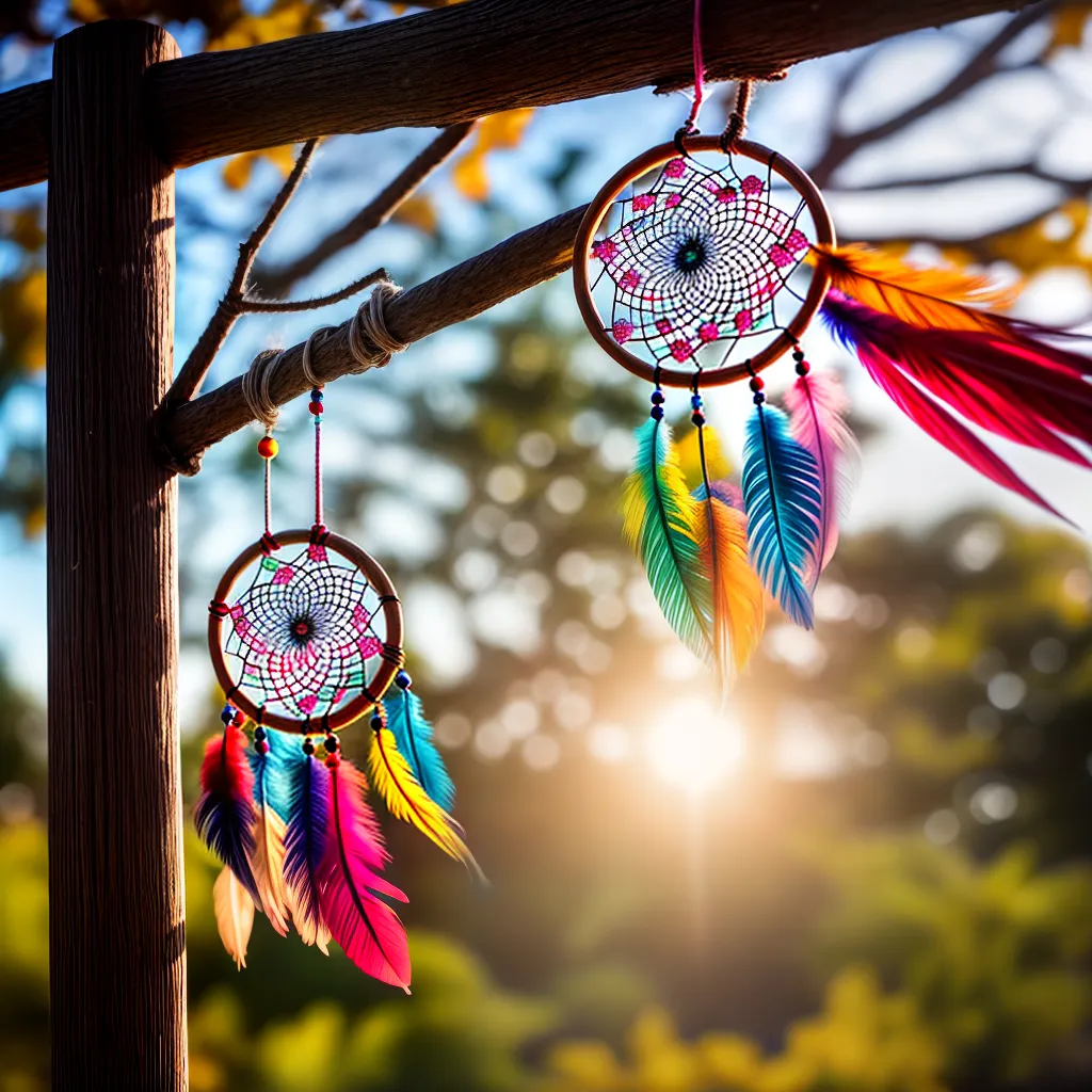 Fotos dream catcher feathers luz