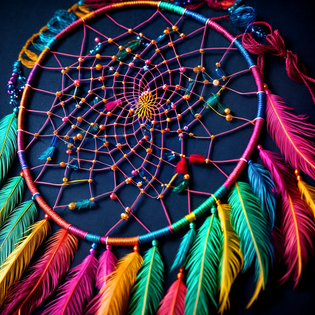 Significado dos Sonhos: Mamanguá, Metilu e Macalu Revelados 2 Fotos dreamcatcher ceu estrelado colorido