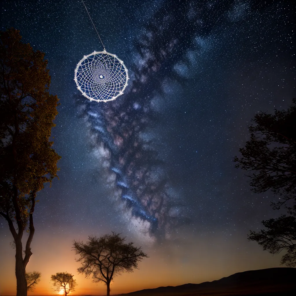 Goleada Indígena: Descubra o Significado dos Sonhos 5 Fotos dreamcatcher ceu estrelado natureza