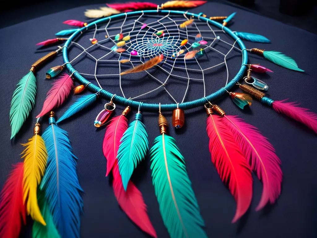Fotos dreamcatcher colorido penas animais