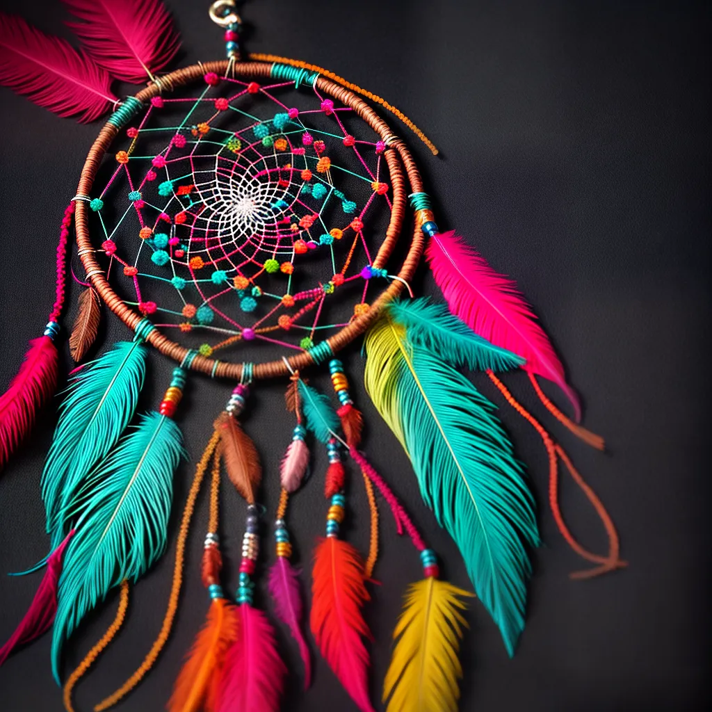 Fotos dreamcatcher colorido poder sonhos