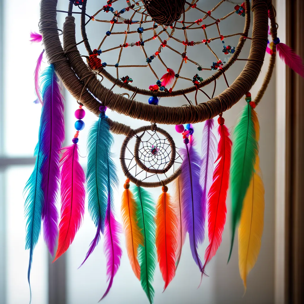 Fotos dreamcatcher colorido simbolismo luz