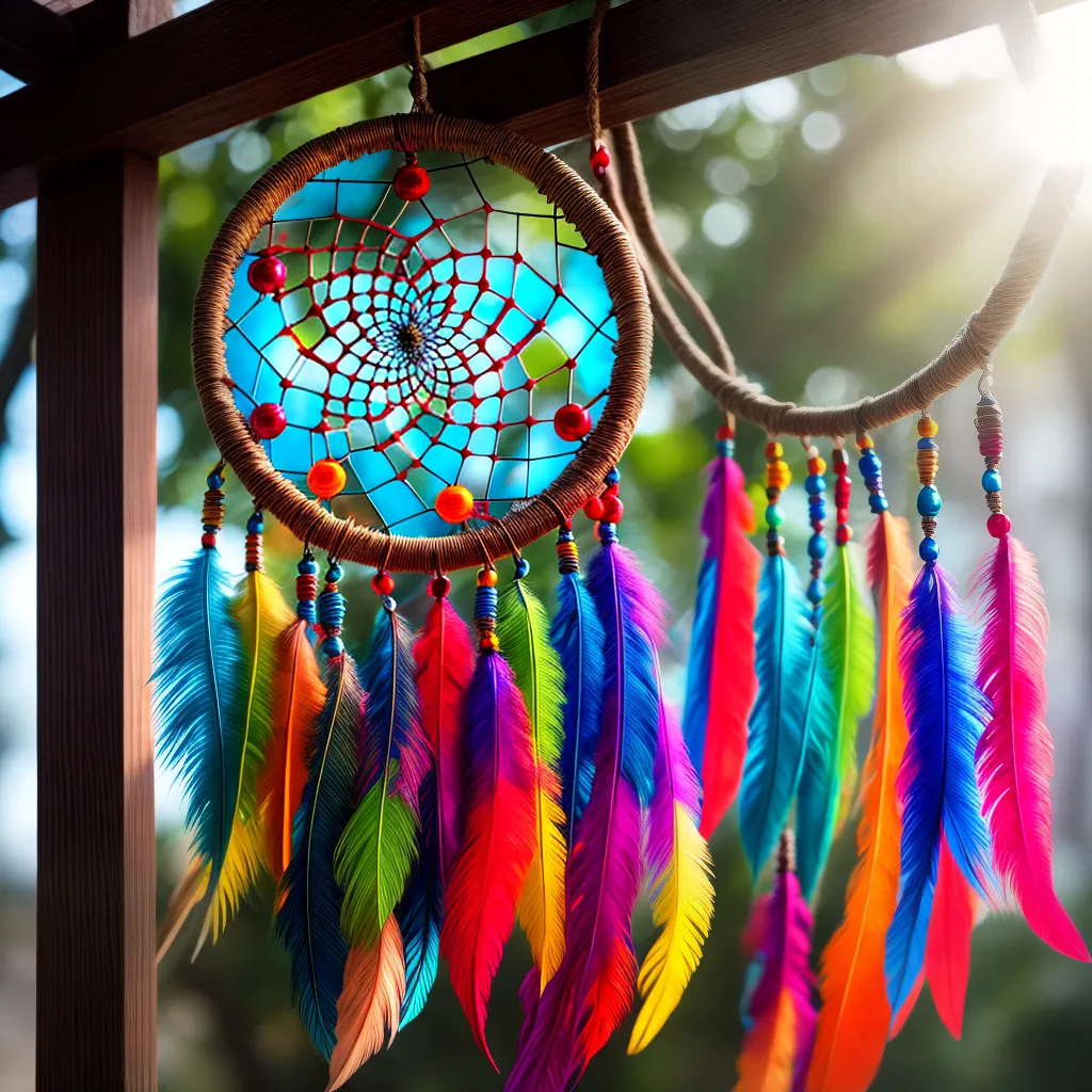 Fotos dreamcatcher colorido simbolo sonhos 1