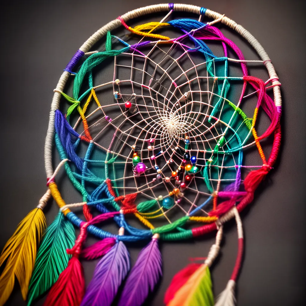 Fotos dreamcatcher colorido simbolo sonhos