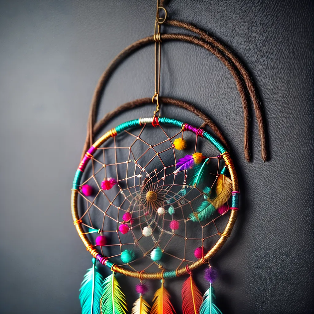 Desvendando o Significado dos Sonhos com Ornamentos 5 Fotos dreamcatcher decorativo plumas beads