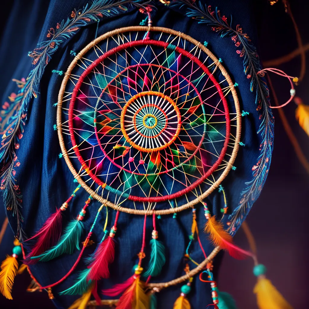 Fotos dreamcatcher estrelas ilustracao vibrante