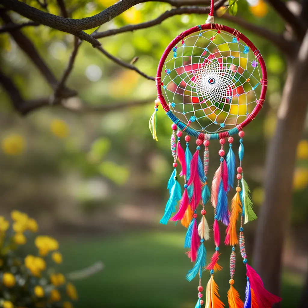 Fotos dreamcatcher flores luz