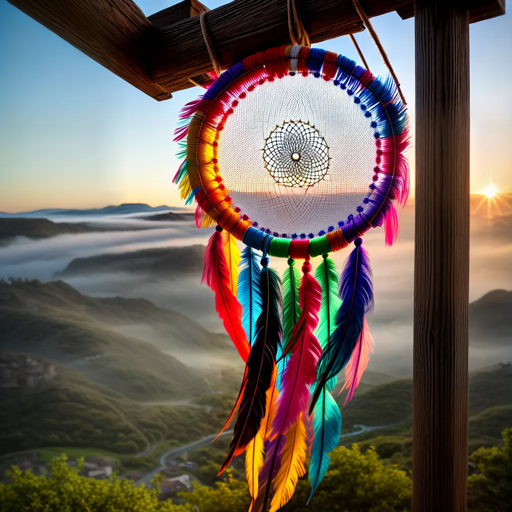 Sonhar com Indígena: Conheça a Simbologia de Sonhos com Cultura Nativa 4 Fotos dreamcatcher indigena por do sol