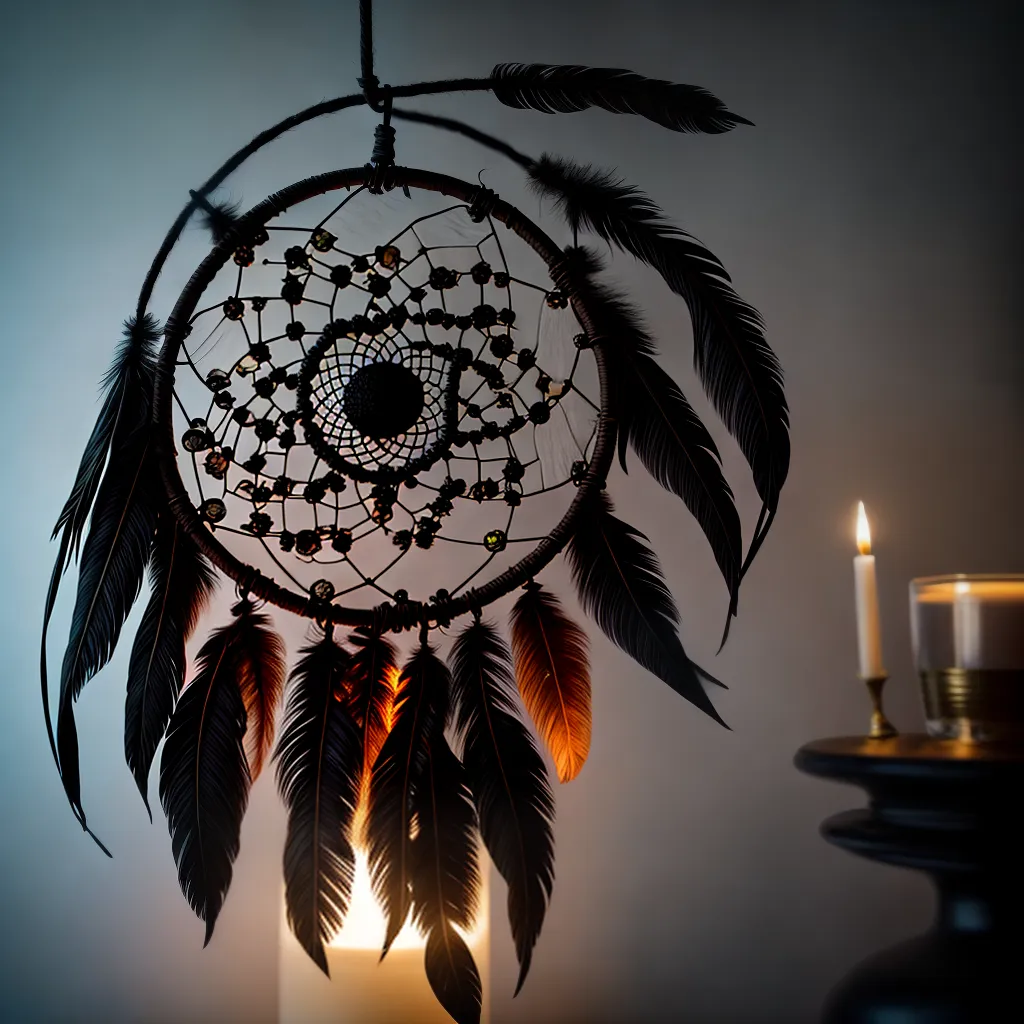 Destrinchando o Sobrenatural: Descubra o Significado de Sonhar com Maldições 3 Fotos dreamcatcher misterioso simbolos pena lua