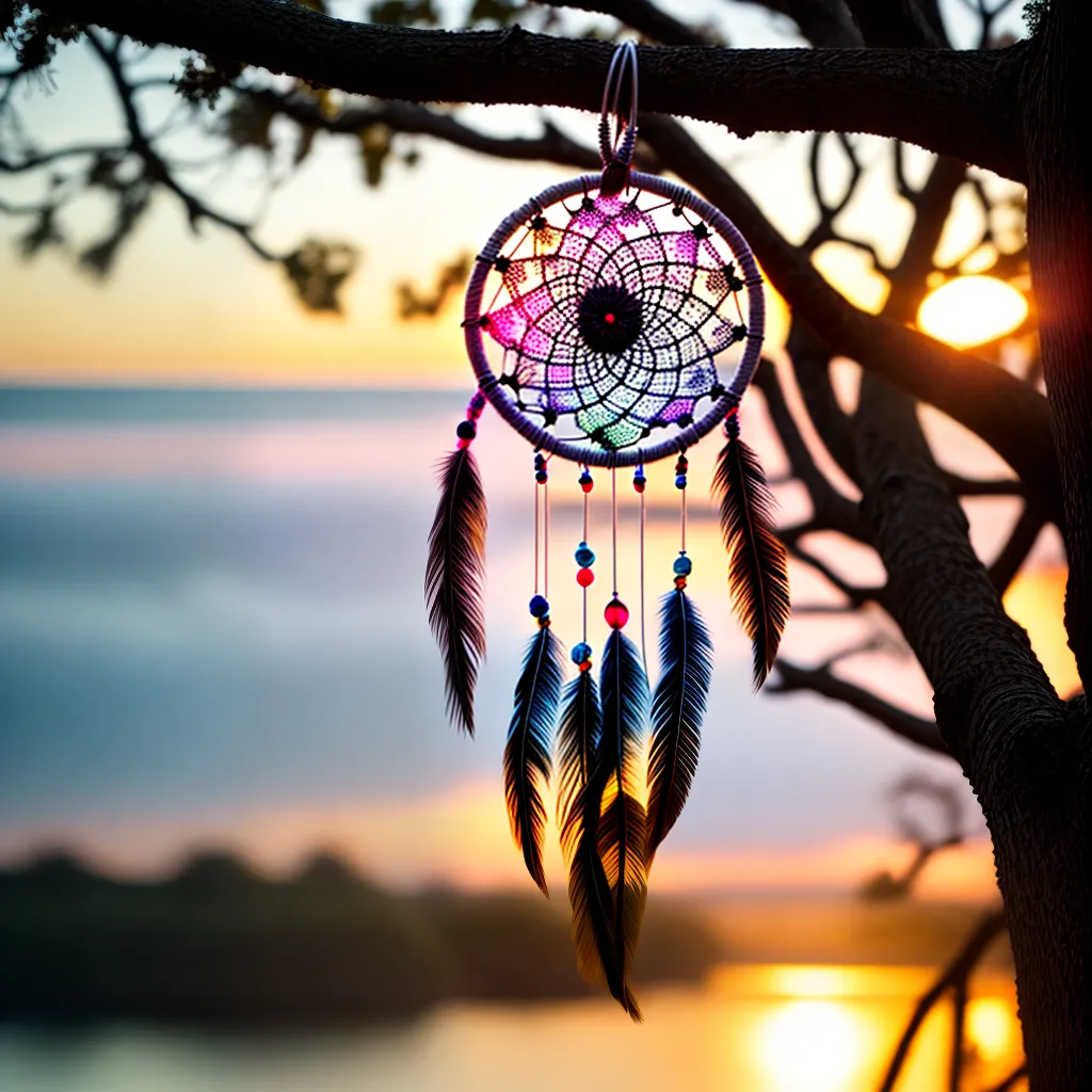 Fotos dreamcatcher por do sol vibrante 1