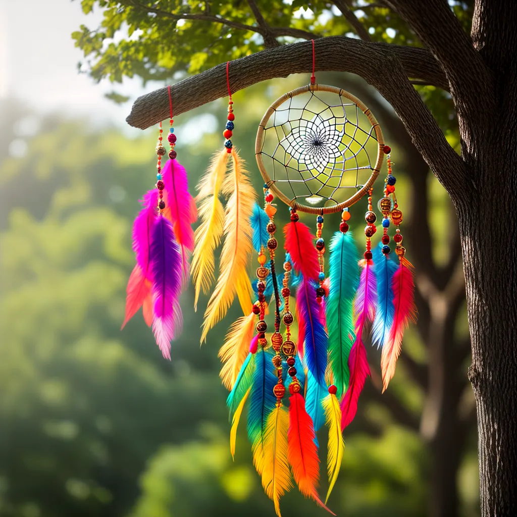 Descubra o Poder das Rajadas de Sonhos Vibrantes 2 Fotos dreamcatcher por do sol vibrante