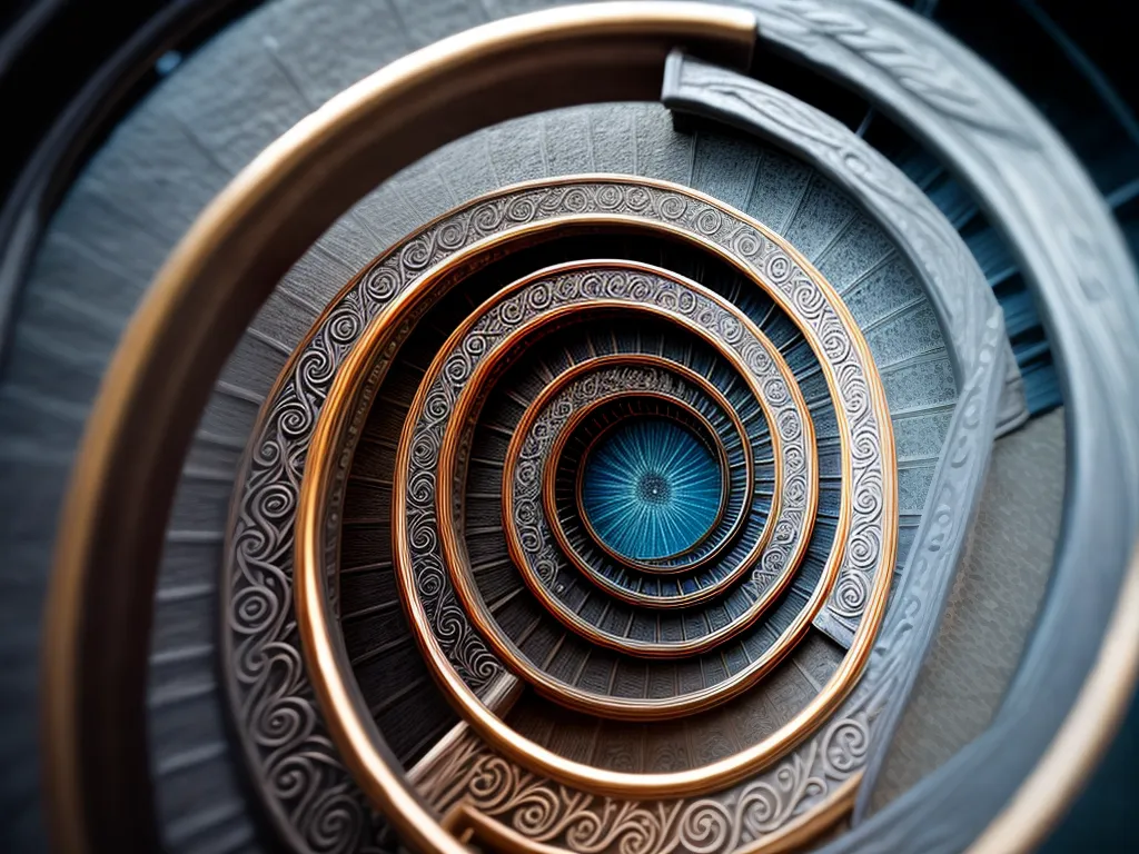 Fotos escada espiral sonhos misterio