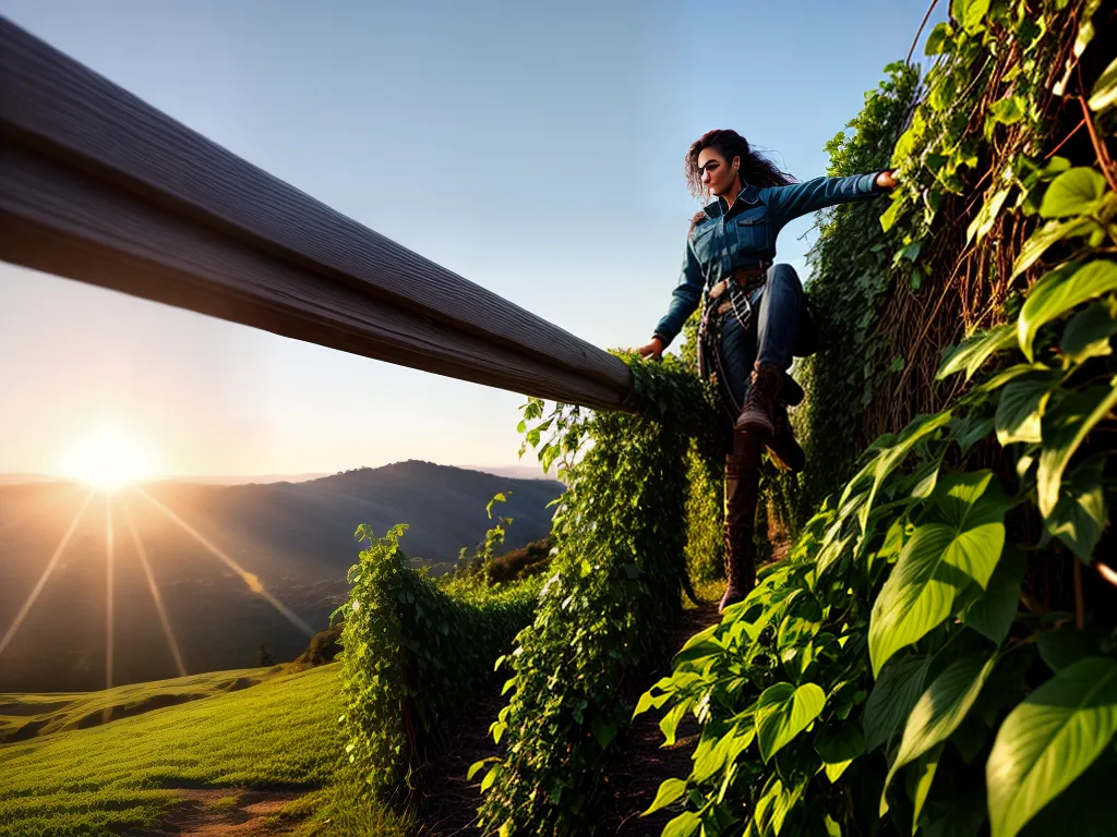 Ultrapassando Barreiras: Como as Plantas Trepadeiras nos Sonhos nos Guiam para Novos Caminhos 4 Fotos escalada vibrante vinha madeira rustica