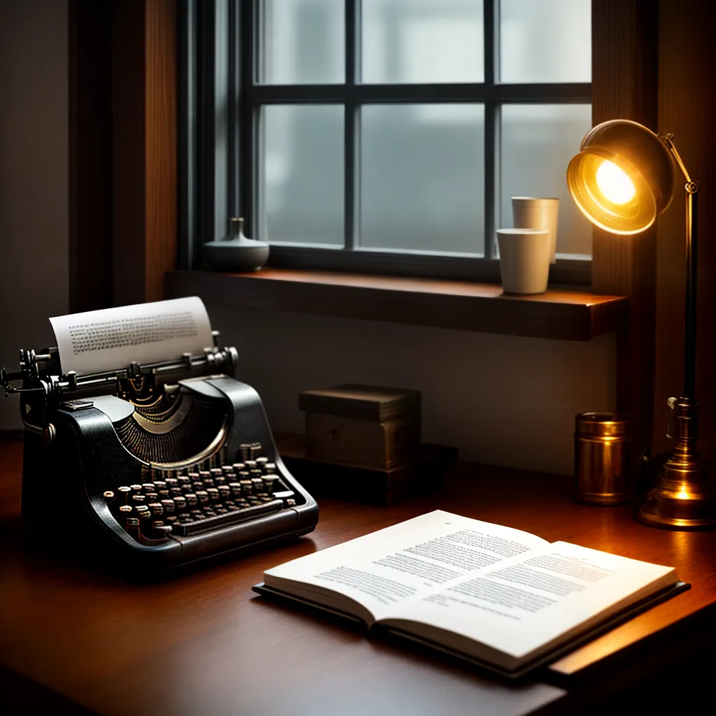 Fotos escrita misteriosa lua typewriter