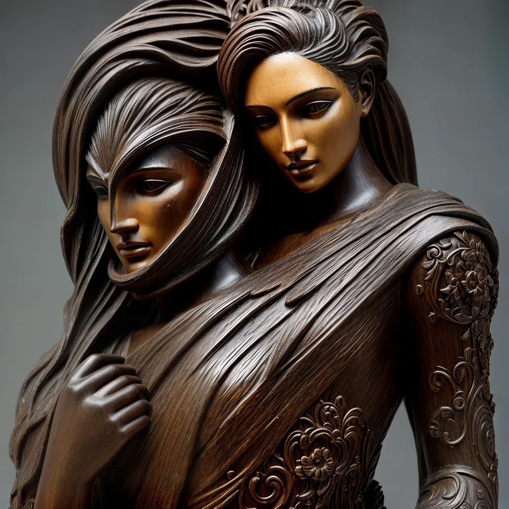 Significado de Sonhar com Artesanato Lamentoso: Fantasias Contenciosas no Quadricentenário 4 Fotos escultura madeira desgastada melancolia