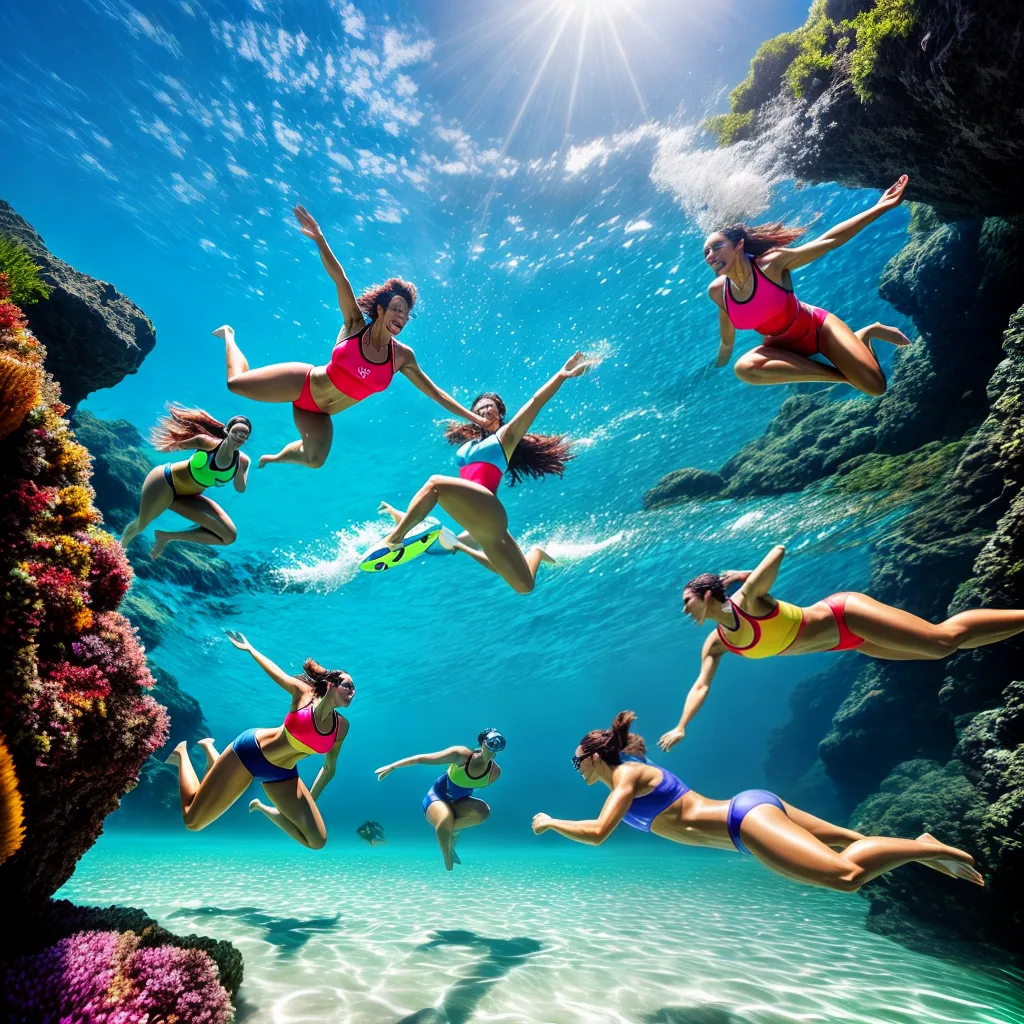 Fotos esportes aquaticos alegria aventura