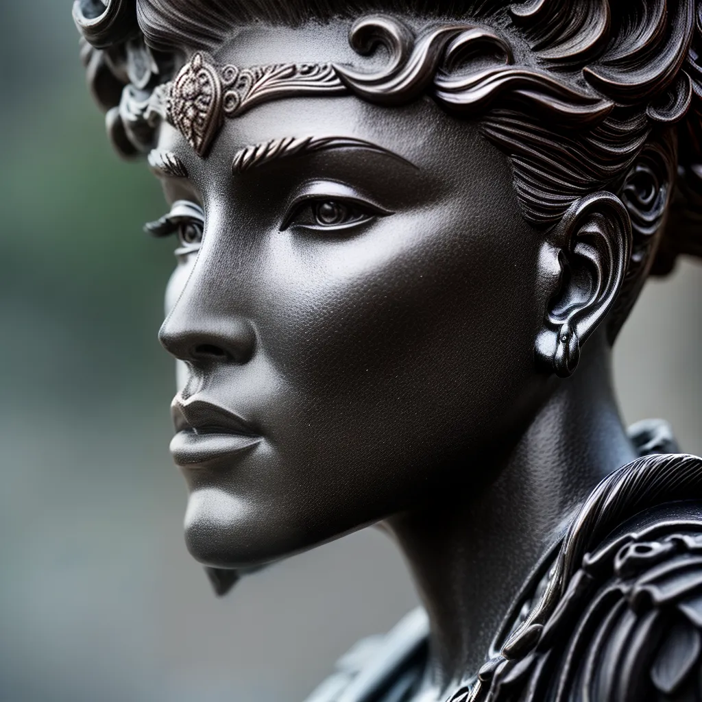 Fotos estatua jardim preto branco misterio