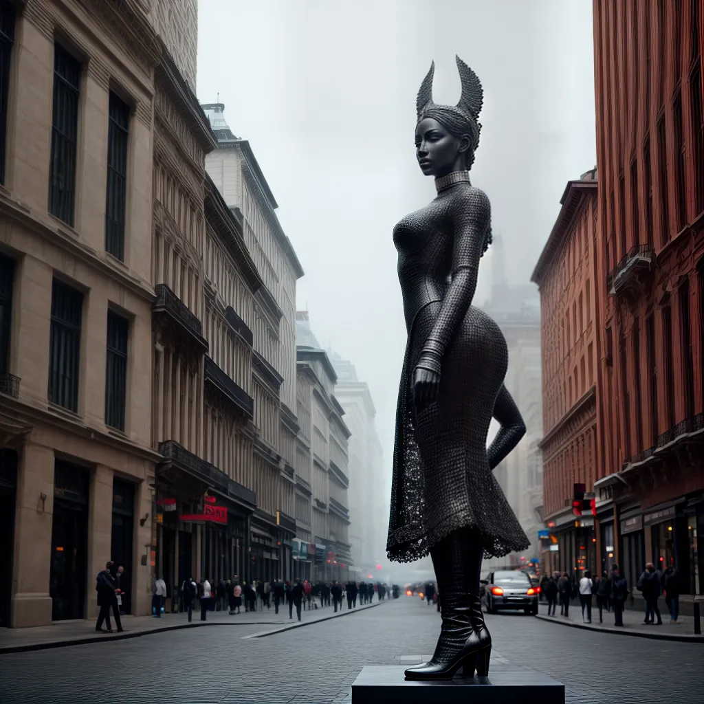 Fotos estatua majestosa cidade misterio