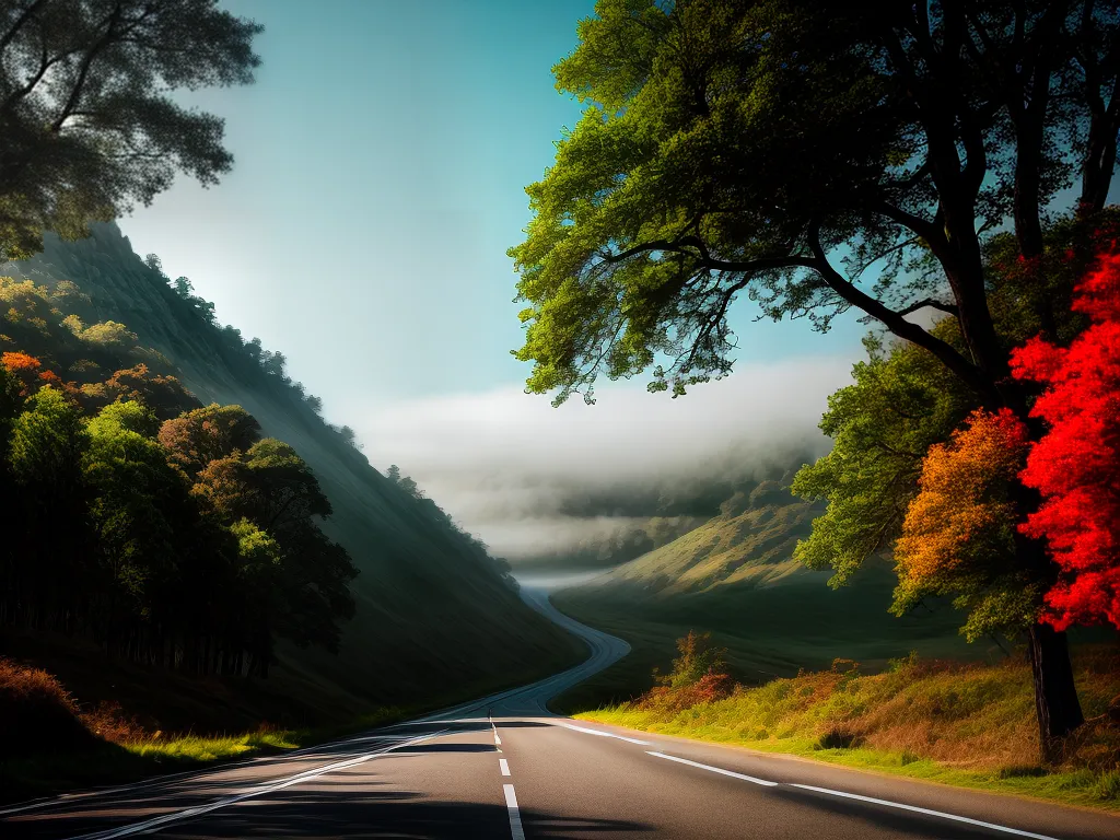 Fotos estrada fantastica paisagem misterio