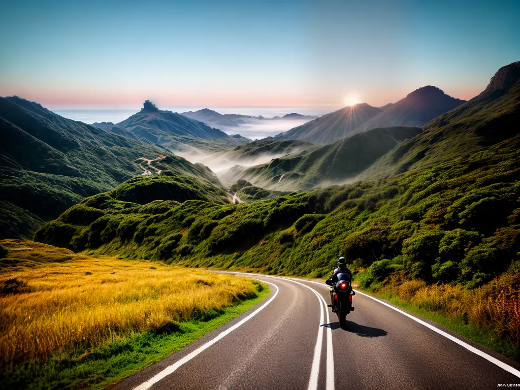 Sonhar é uma viagem: desvende o significado por trás dos seus 2 Fotos estrada sinuosa paisagem por do sol