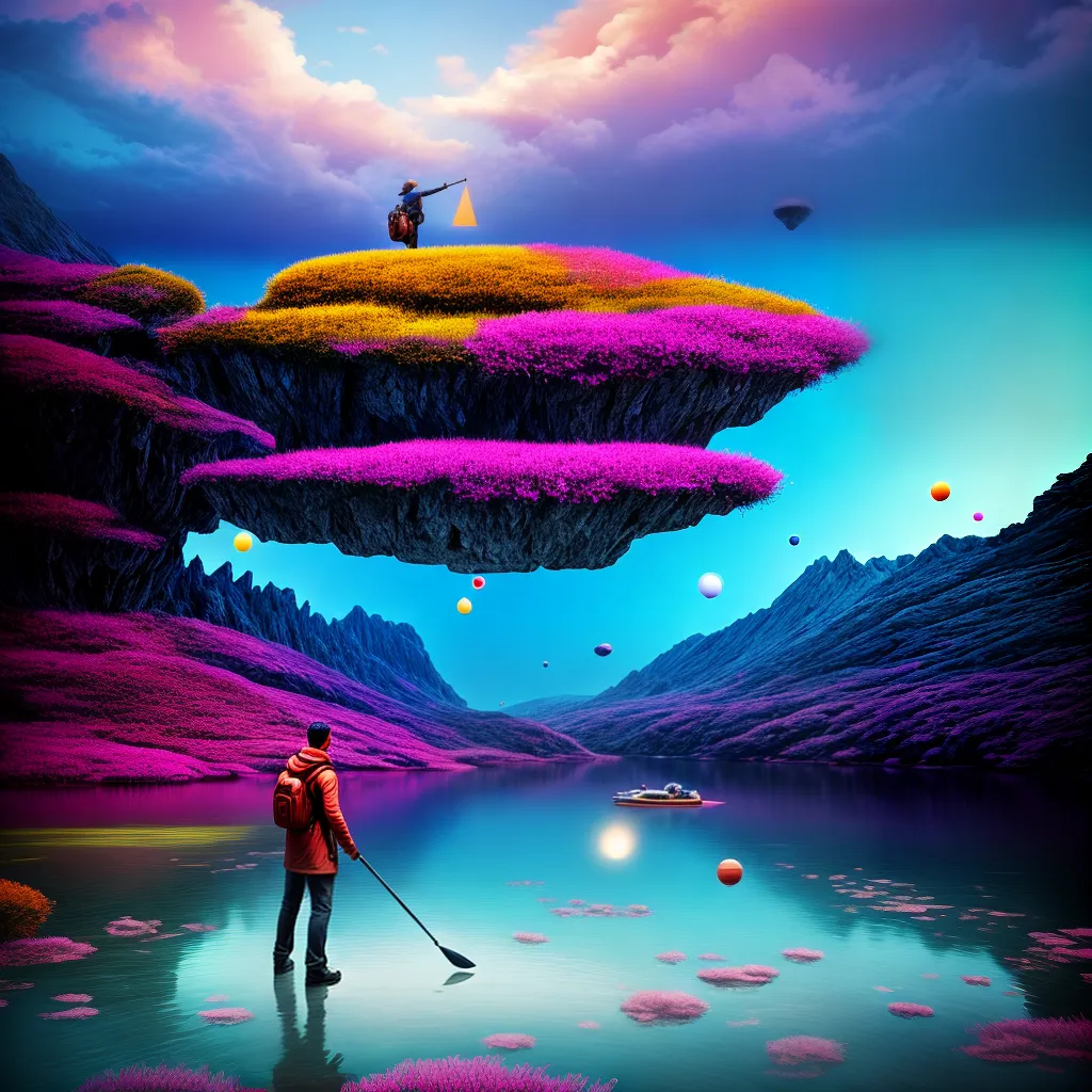 Fotos explorador sonhos ilustracao surreal