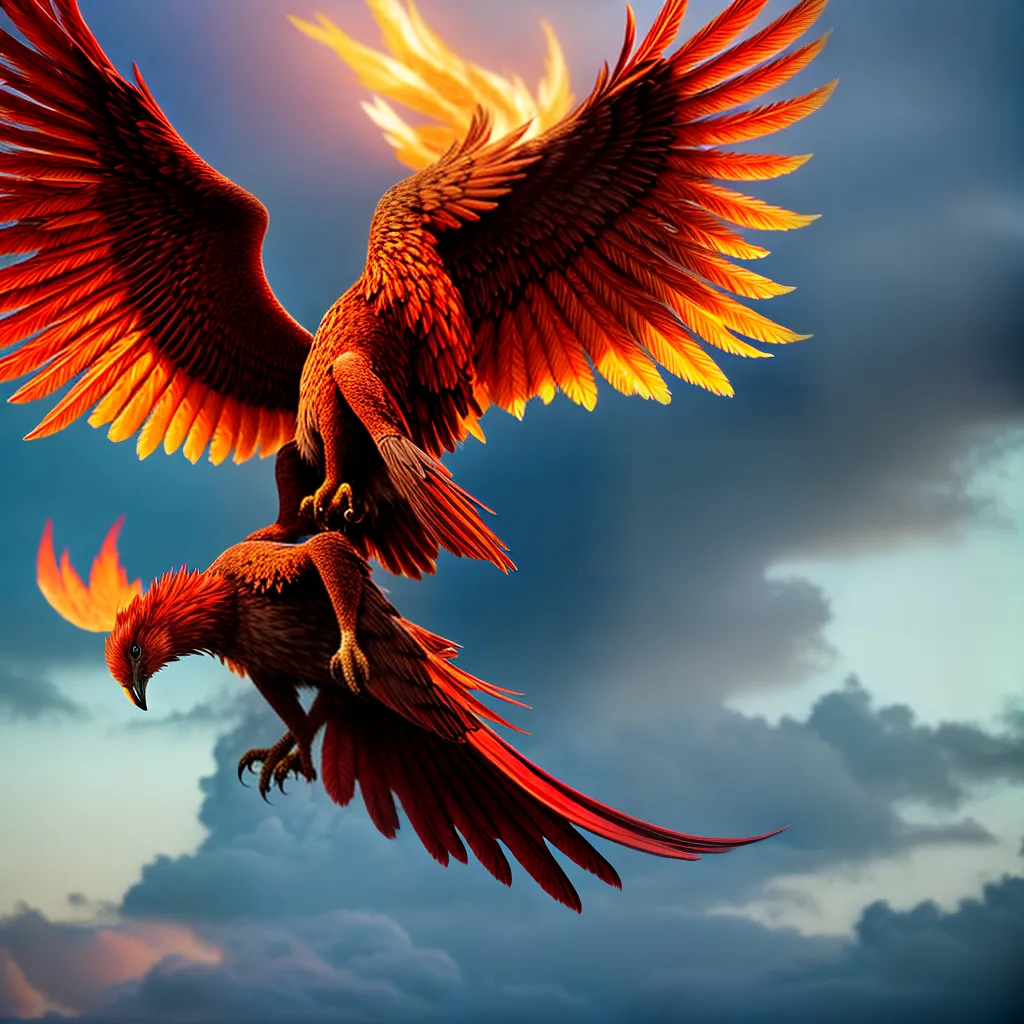 Fotos fenix colorida renascimento transformacao