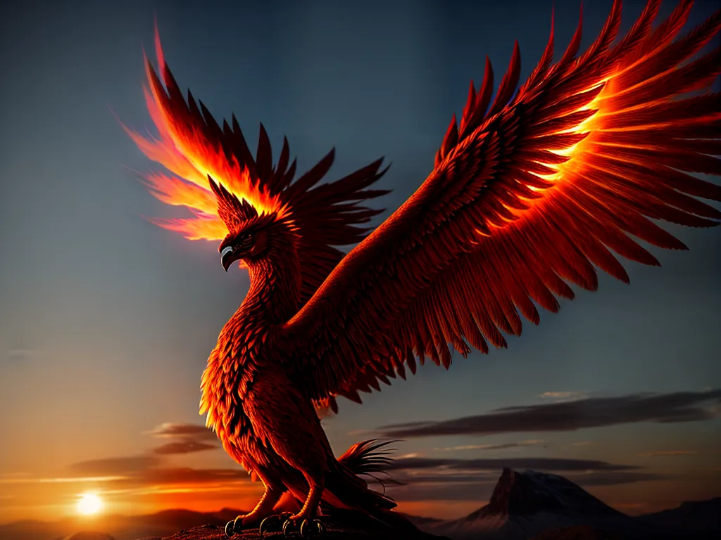 Fotos fenix fogo poder transformacao