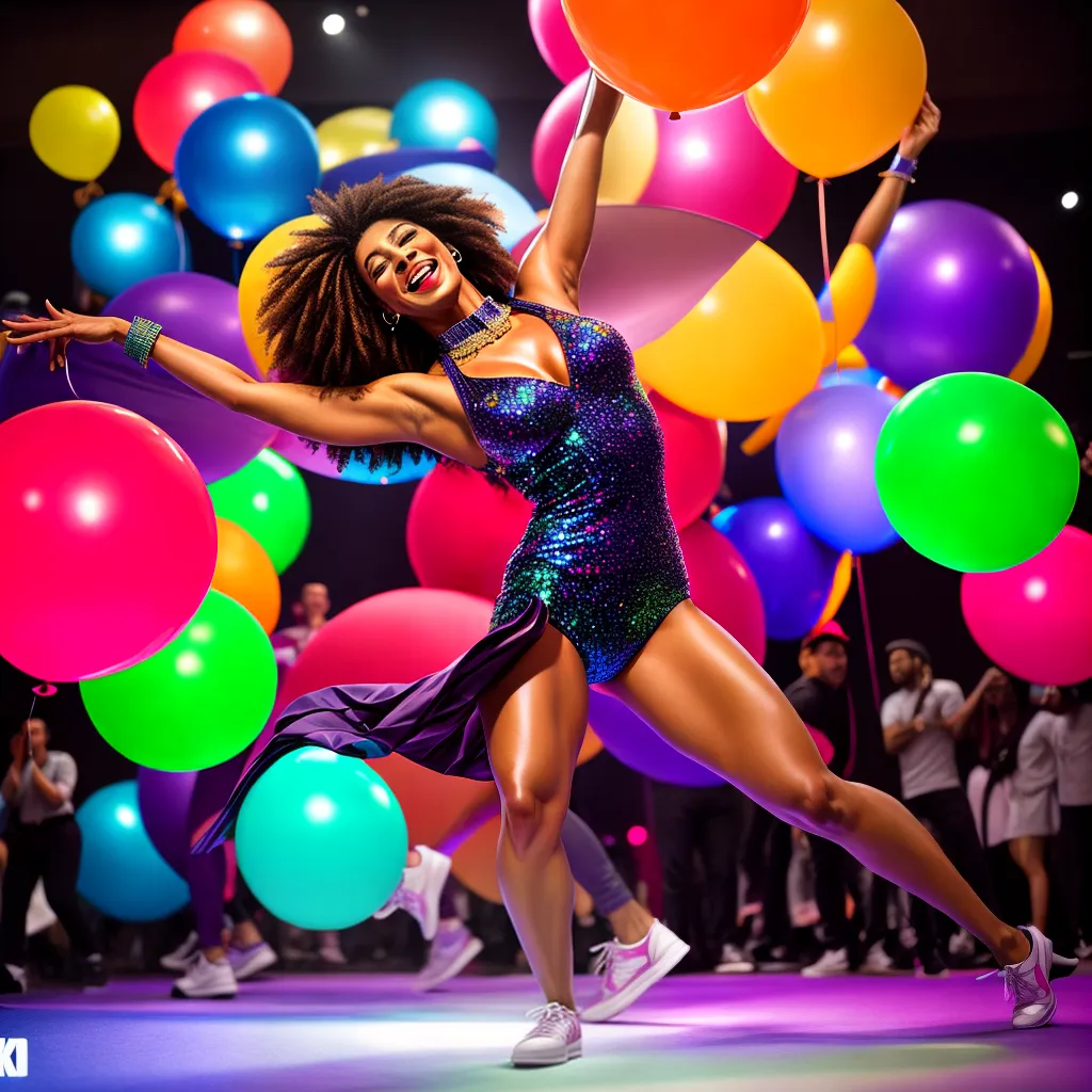 Fotos festa alegre danca decoracao vibrante