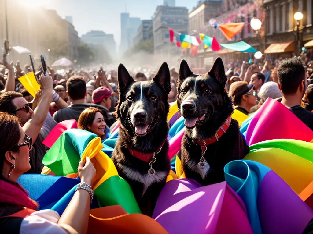 Fotos festa colorida sonhos cachorros