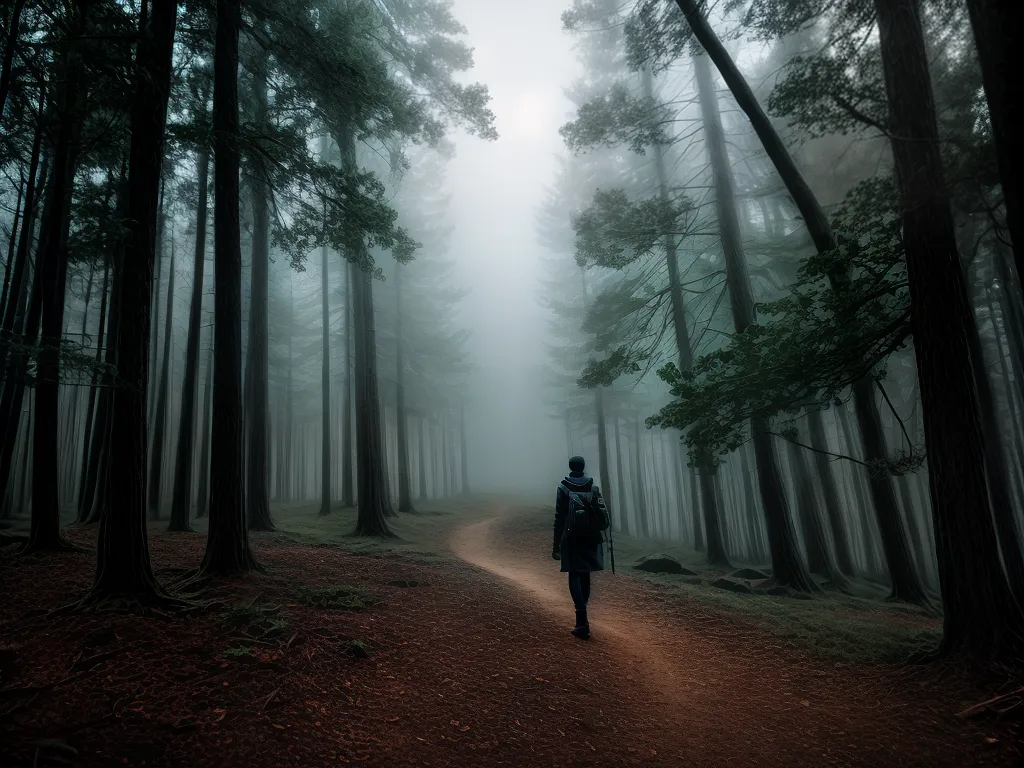 Sonhar com a Escuridão: Quais Mistérios Se Escondem? 5 Fotos figura solitaria floresta misterio