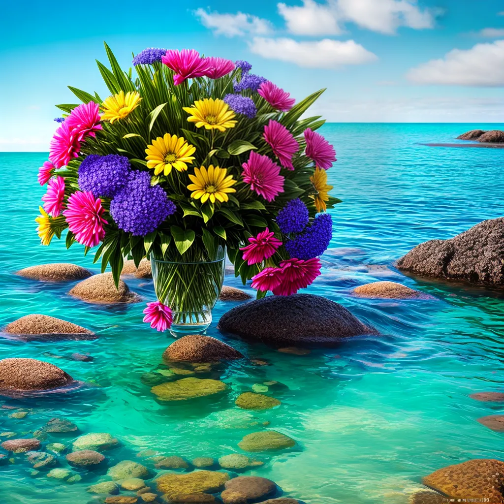 Sonhar com Flores e Mares: O que isso representa? 5 Fotos flores coloridas mar turquesa