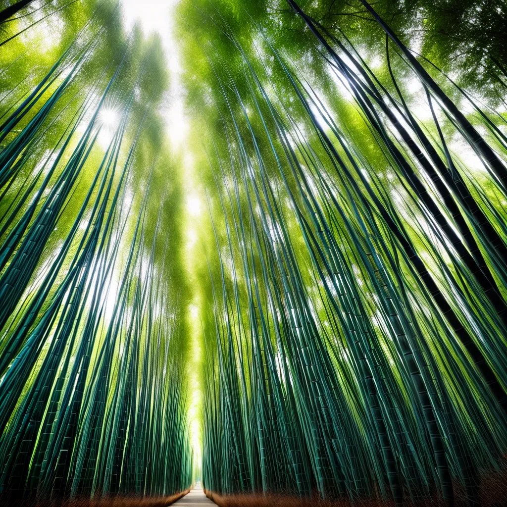 Fotos floresta bambu encantadora sonho