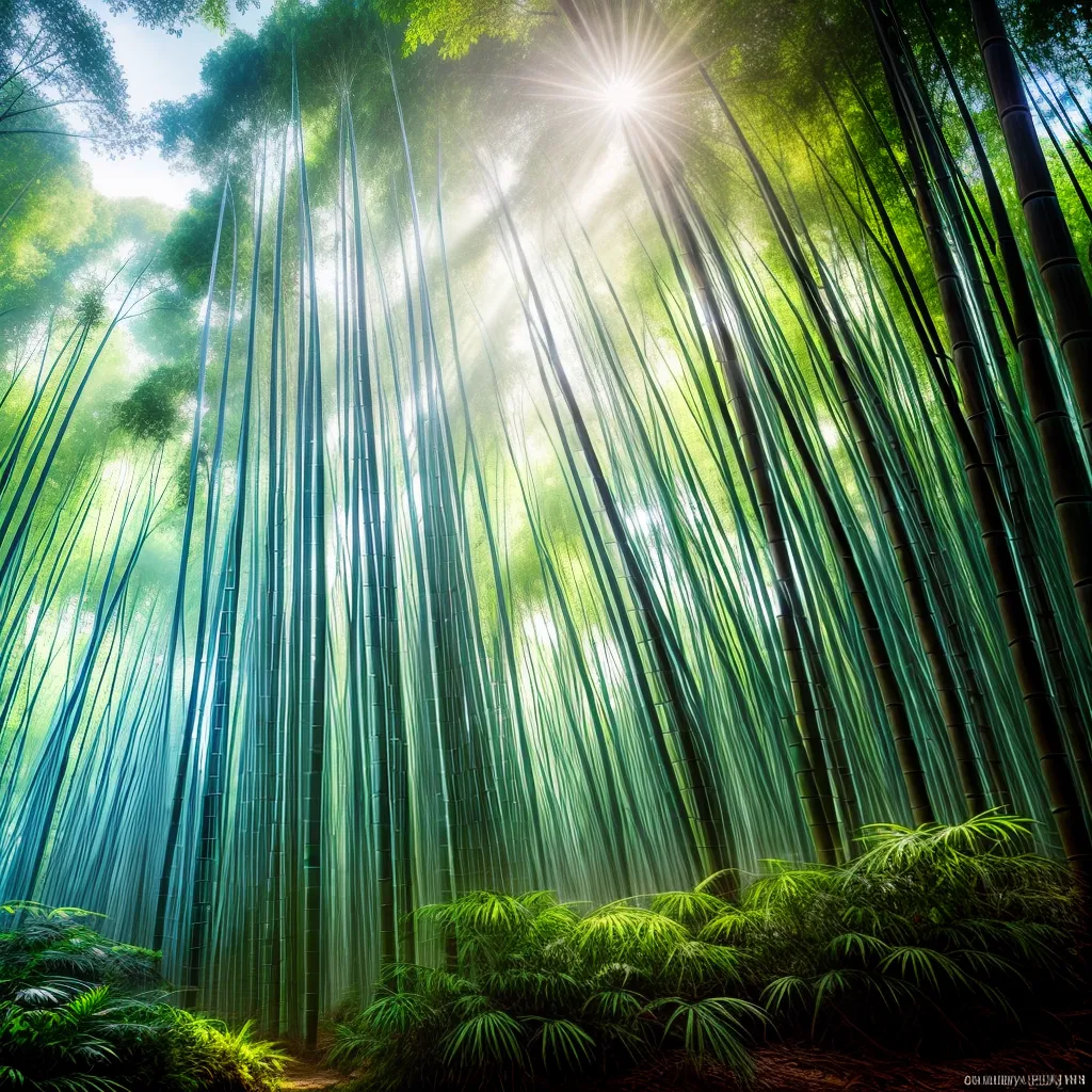 Fotos floresta bambu misterio tranquilidade