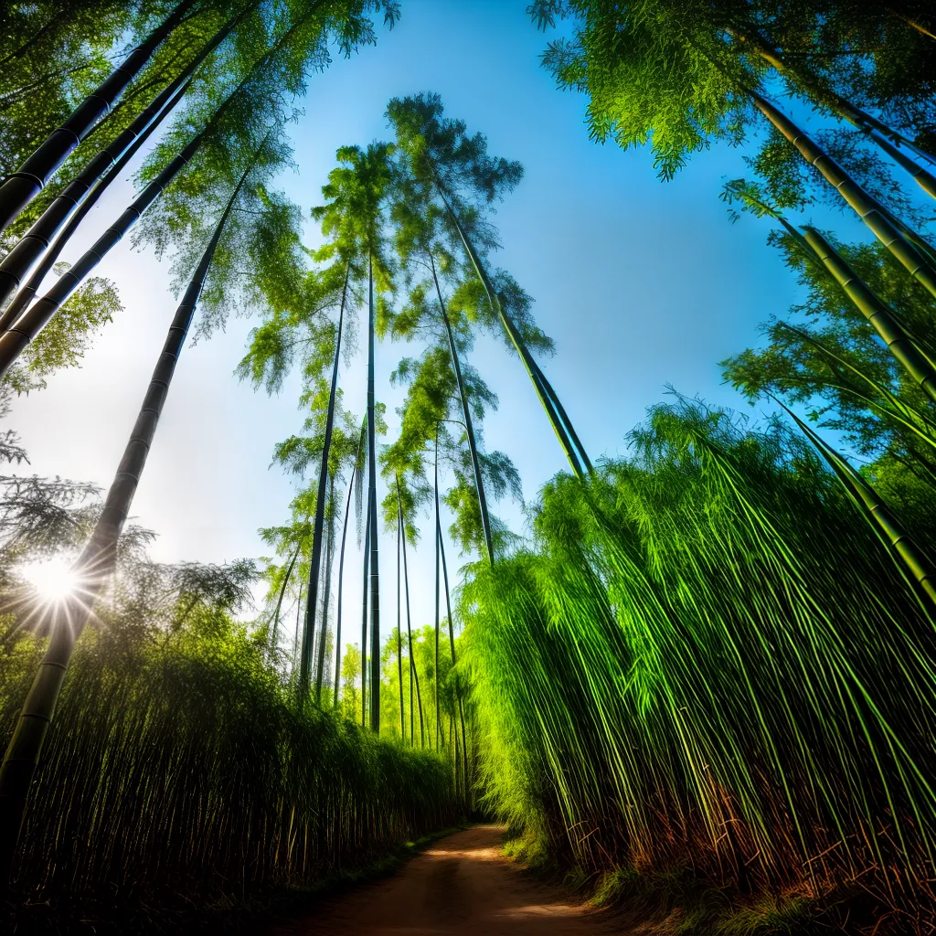Fotos floresta bambu resiliencia caminho crescimento